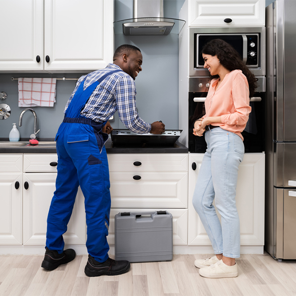 can you provide an estimate for cooktop repair before beginning any work in Garvin